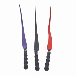 Bull Hide Leather Devil's Tongue Whip- Choice of 3 colors