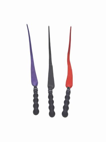 Bull Hide Leather Devil’s Tongue Whip- Choice of 3 colors