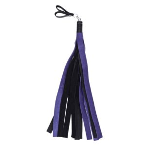 Bull Hide Floggers: 1" Falls With Finger Loops (choice of 3 colors)