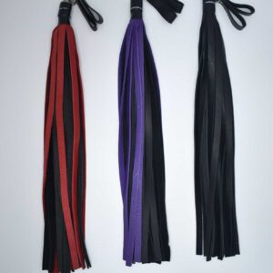 Bull Hide Floggers With Finger Loops