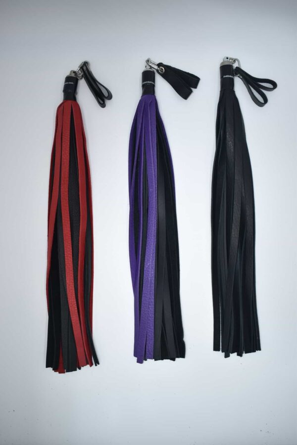 Bull Hide Floggers With Finger Loops - Image 8