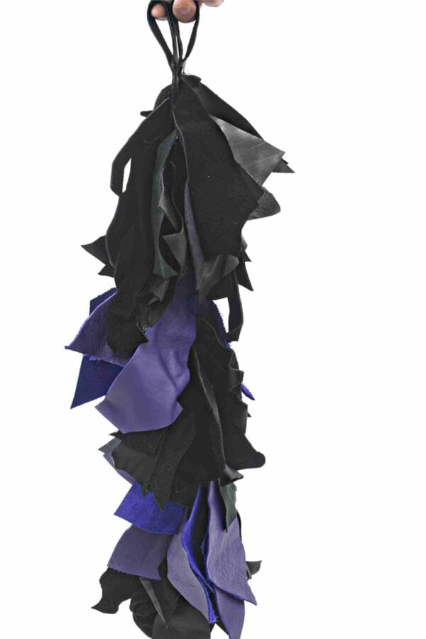 BOA Heavy Leather Flogger with finger loops- choice of multiple colors - Image 5