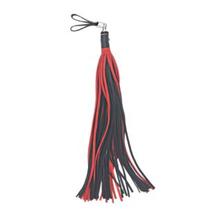 Bull Hide Leather Floggers: 1/4" Inch Falls With Finger Loops (choice of 3 colors)