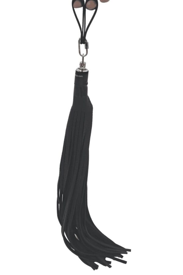 Bull Hide Leather Floggers: 1/4" Inch Falls With Finger Loops (choice of 3 colors) - Image 11