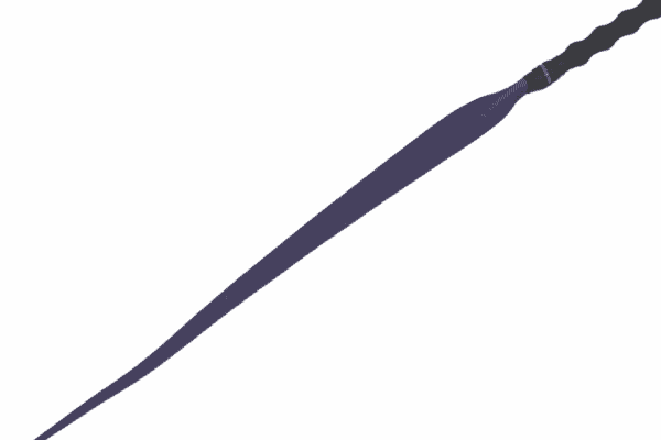 Bull Hide Leather Devil's Tongue Whip- Choice of 3 colors - Image 5