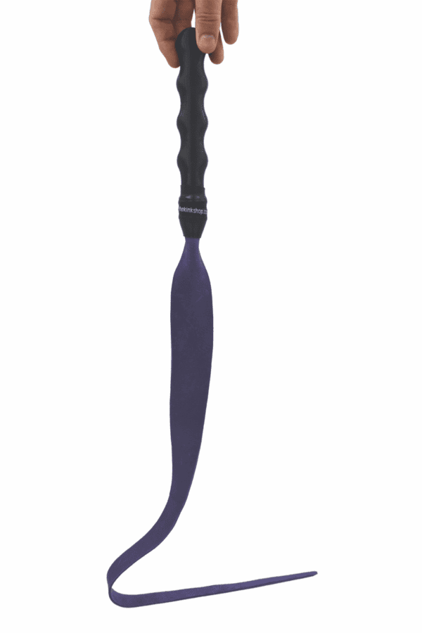 Bull Hide Leather Devil's Tongue Whip- Choice of 3 colors - Image 4