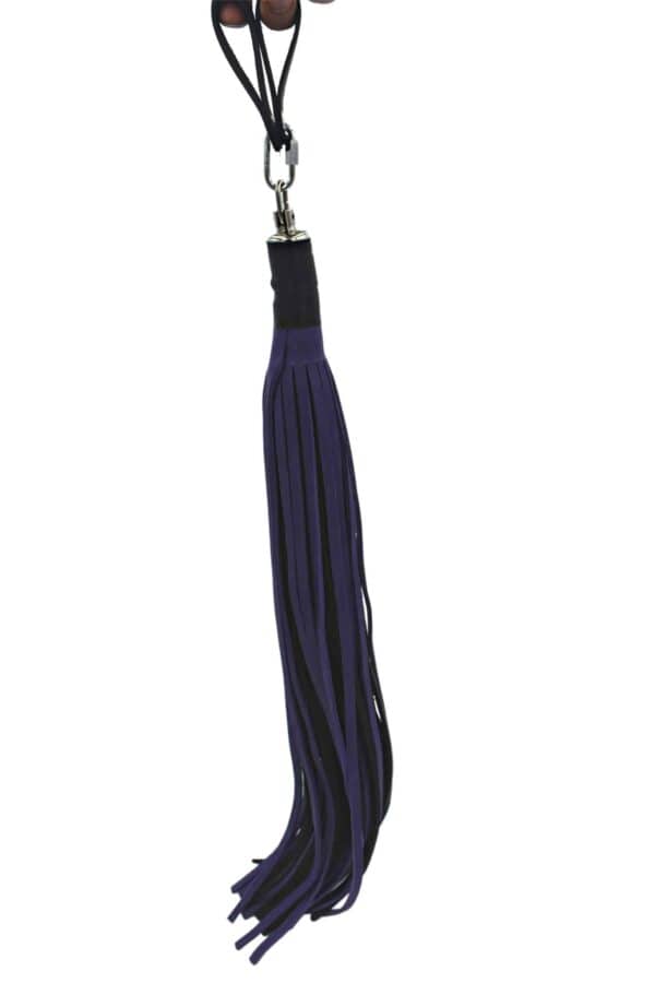 Bull Hide Leather Floggers: 1/4" Inch Falls With Finger Loops (choice of 3 colors) - Image 8
