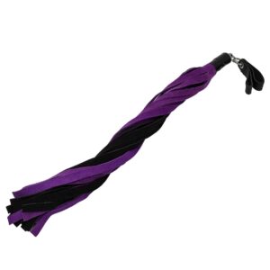 Suede Leather Floggers, w/Fingerloops (Available in 6 silky colors)
