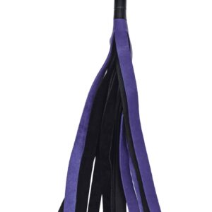 Bull Hide Floggers: 1″ Falls With Finger Loops (choice of 3 colors)