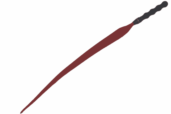 Bull Hide Leather Devil's Tongue Whip- Choice of 3 colors - Image 3