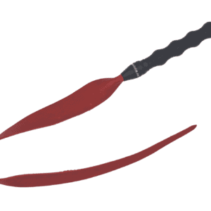 Bull Hide Leather Devil’s Tongue Whip- Choice of 3 colors