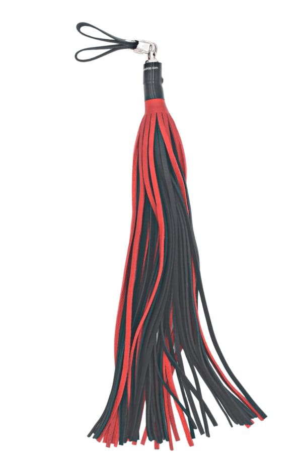 Bull Hide Leather Floggers: 1/4" Inch Falls With Finger Loops (choice of 3 colors) - Image 12