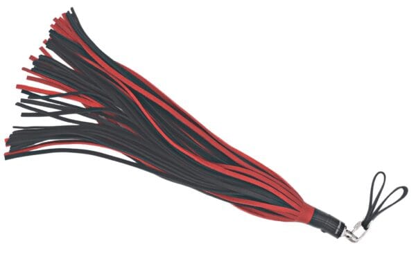 Bull Hide Leather Floggers: 1/4" Inch Falls With Finger Loops (choice of 3 colors) - Image 4